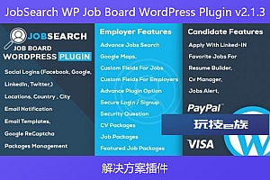 JobSearch WP Job Board WordPress Plugin v2.1.3 – 解决方案插件