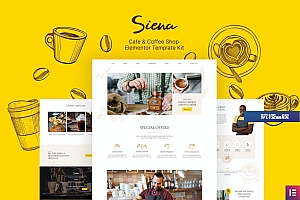 Siena – 咖啡馆Elementor模板工具包